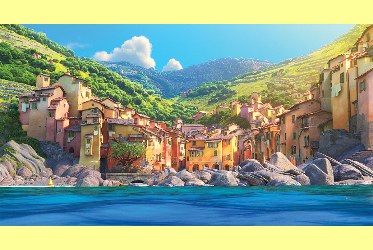 Animation of Riomaggiore, Italy for Luca, the movie