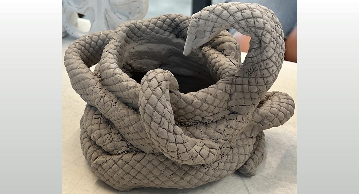 Image of a snake mug
