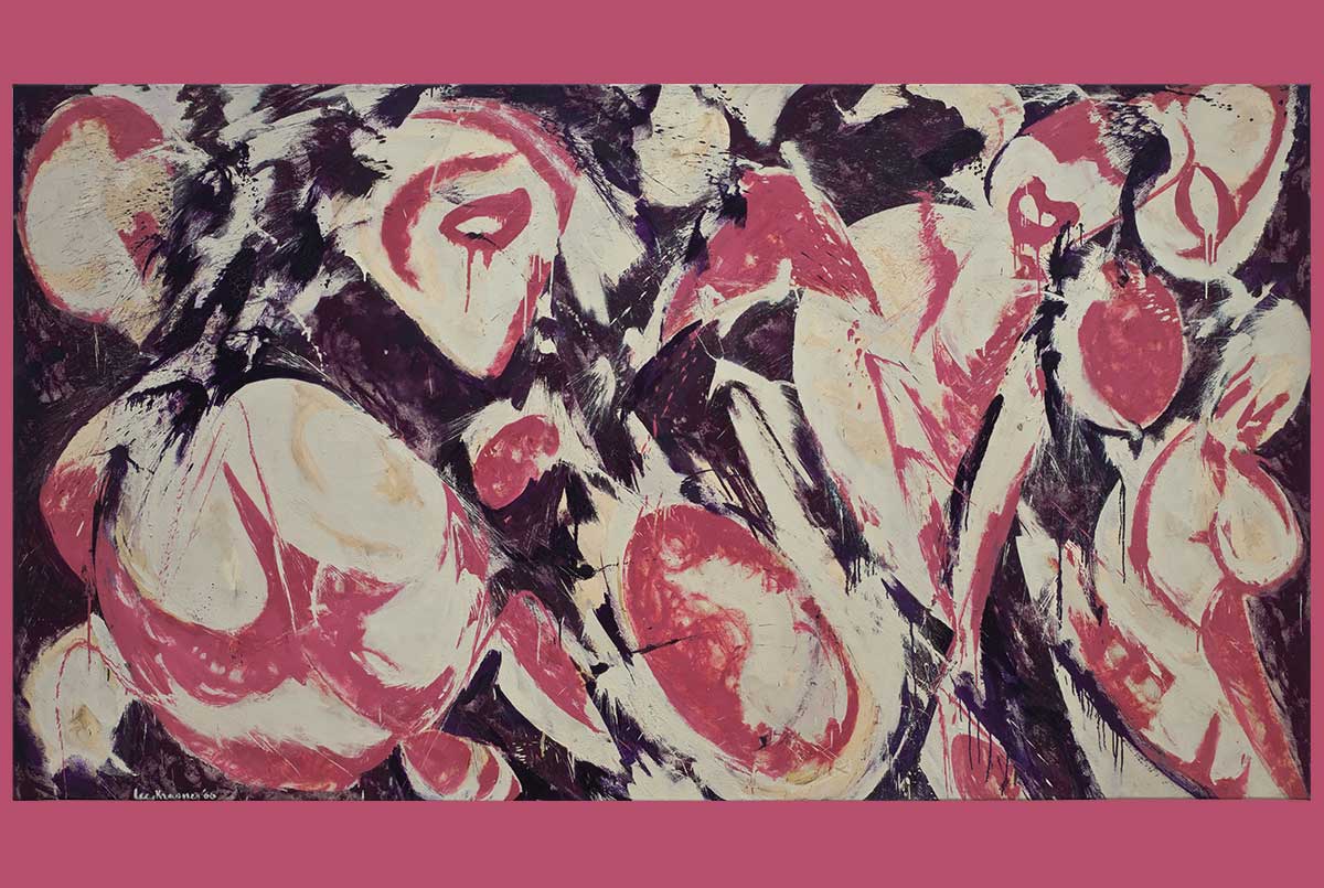 Pink and purple painting inspired by the Goddess of Earth